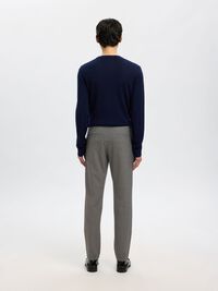 175 SLIM-FIT TROUSERS, Grey Melange, highres