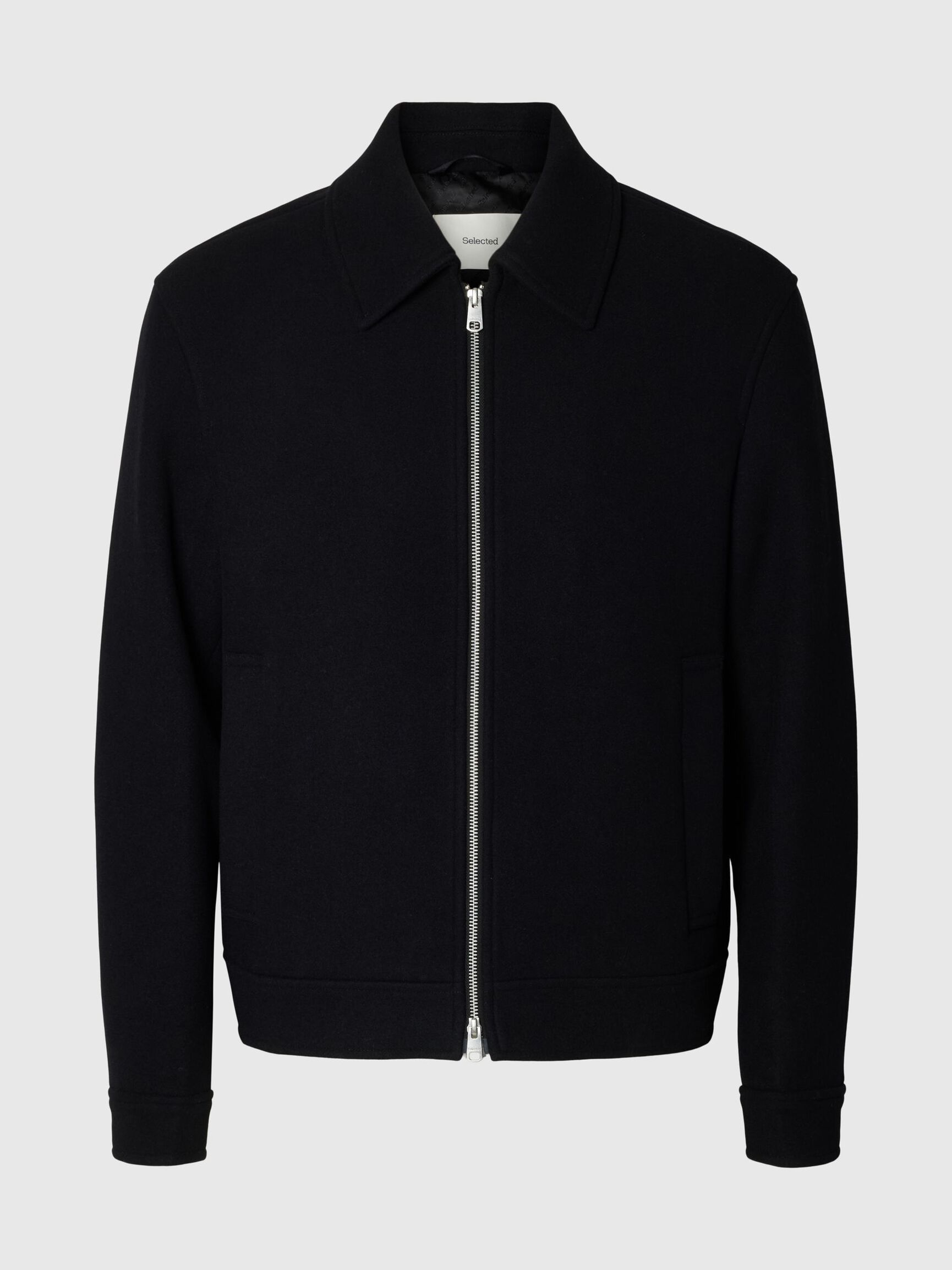 WOLLMIX KURZJACKE, Black, highres