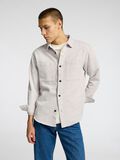 Selected REGULAR FIT LINEN BLEND OVERSHIRT, Oatmeal, highres - 16095722_Oatmeal_008.jpg