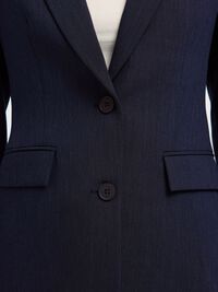 VISCOSE BLEND CLASSIC BLAZER, Dark Sapphire, highres