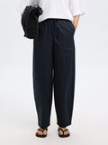 Selected COTTON BARREL FIT TROUSERS, Black, highres - 16097727_Black_003.jpg