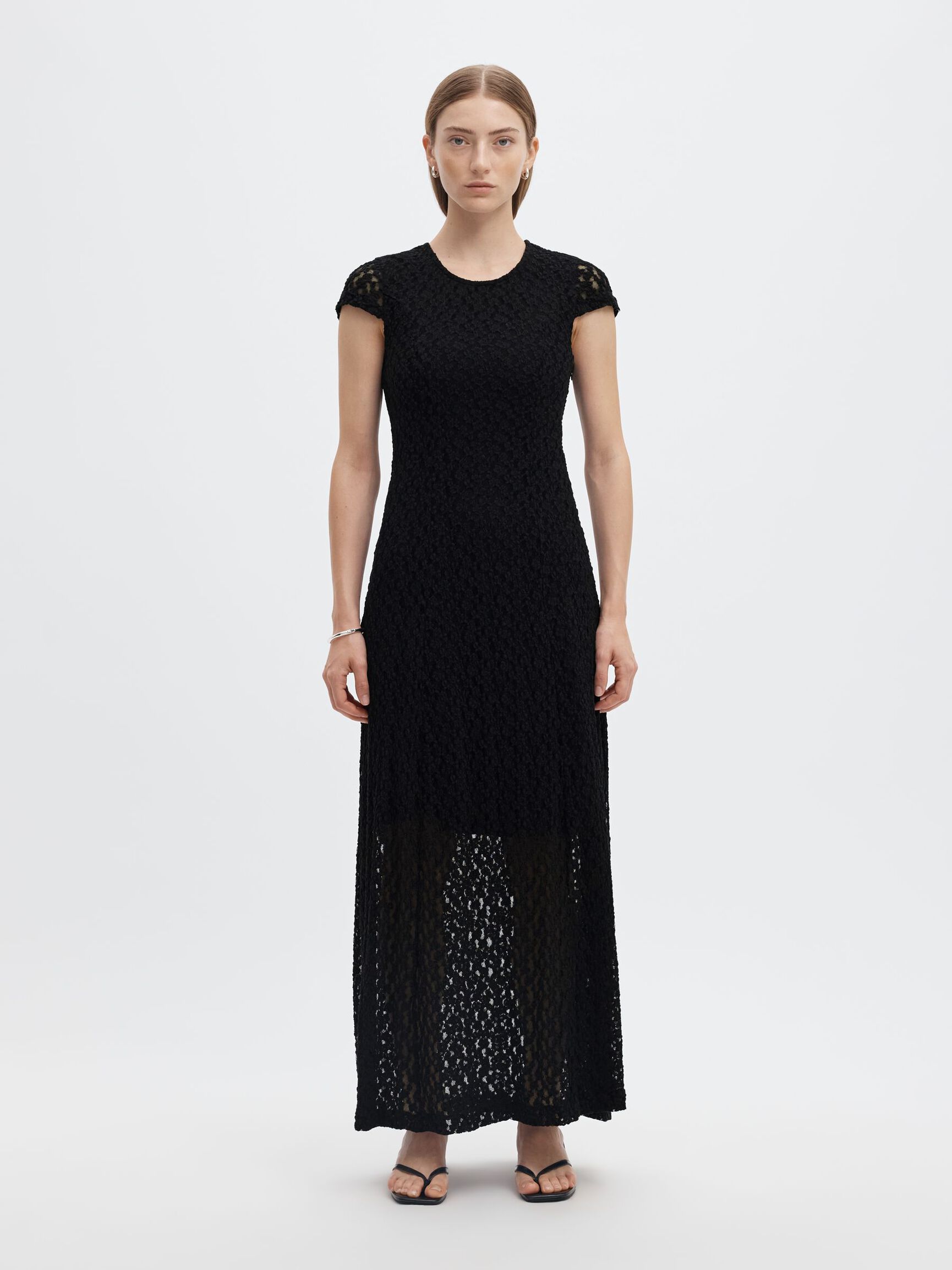 VESTITO LUNGO, Black, highres