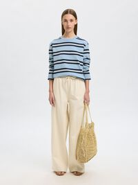 BOXY FIT LONGSLEEVE, Cashmere Blue, highres