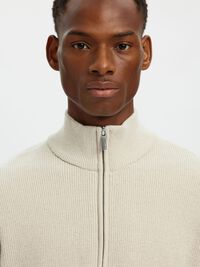 HØY GLIDELÅS PULLOVER, Oatmeal, highres