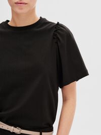 T-SHIRT, Black, highres