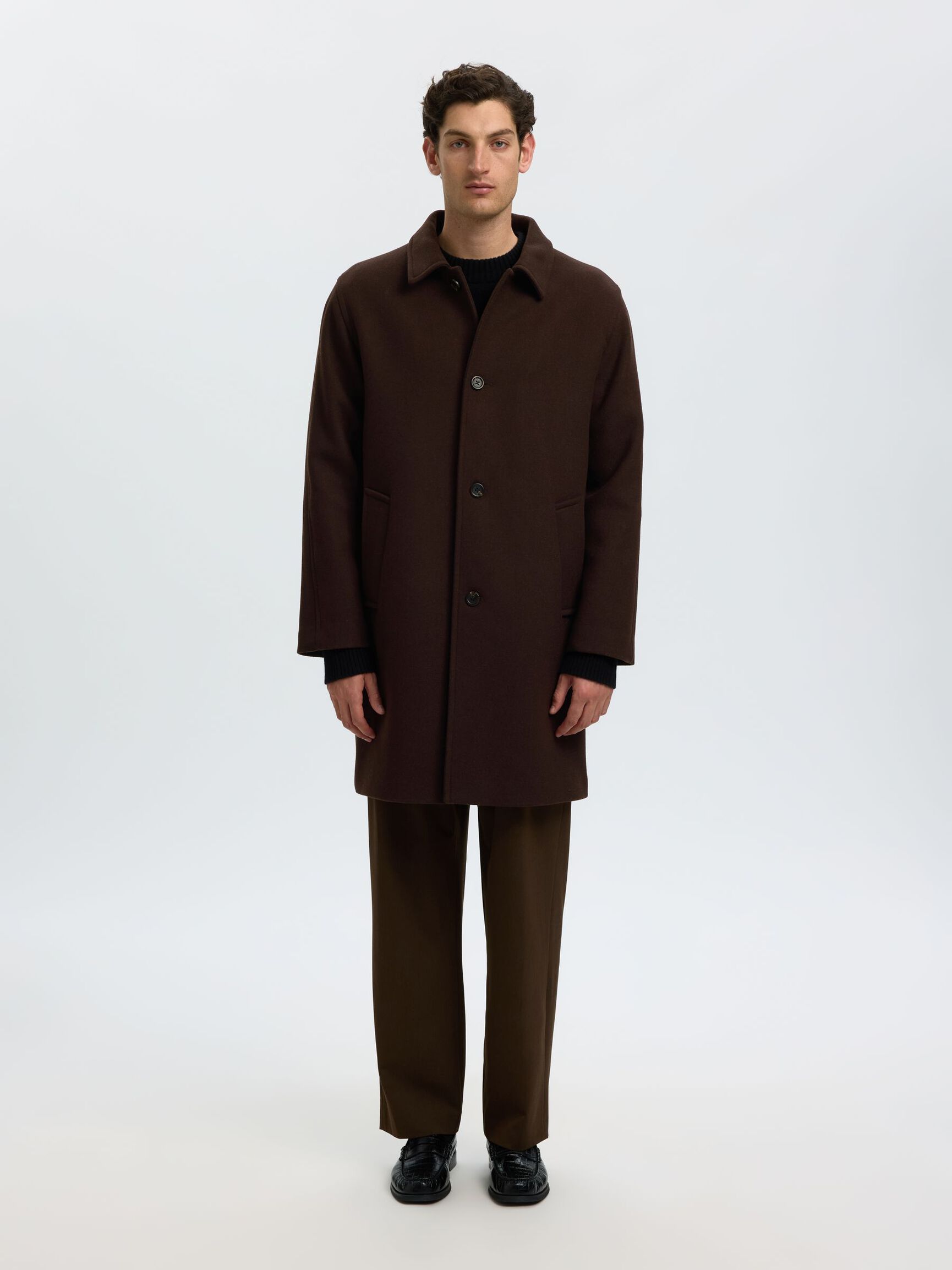 WOOL BLEND COAT, Delicioso, highres