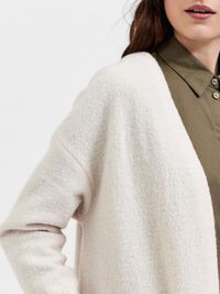 WOLL STRICKJACKE, Birch, highres