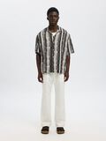 Selected PATTERNED SHORT SLEEVED SHIRT, Black, highres - 16088360_Black_1165906_005.jpg
