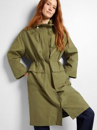 PRENDA CON CAPUCHA PARKA, Martini Olive, highres
