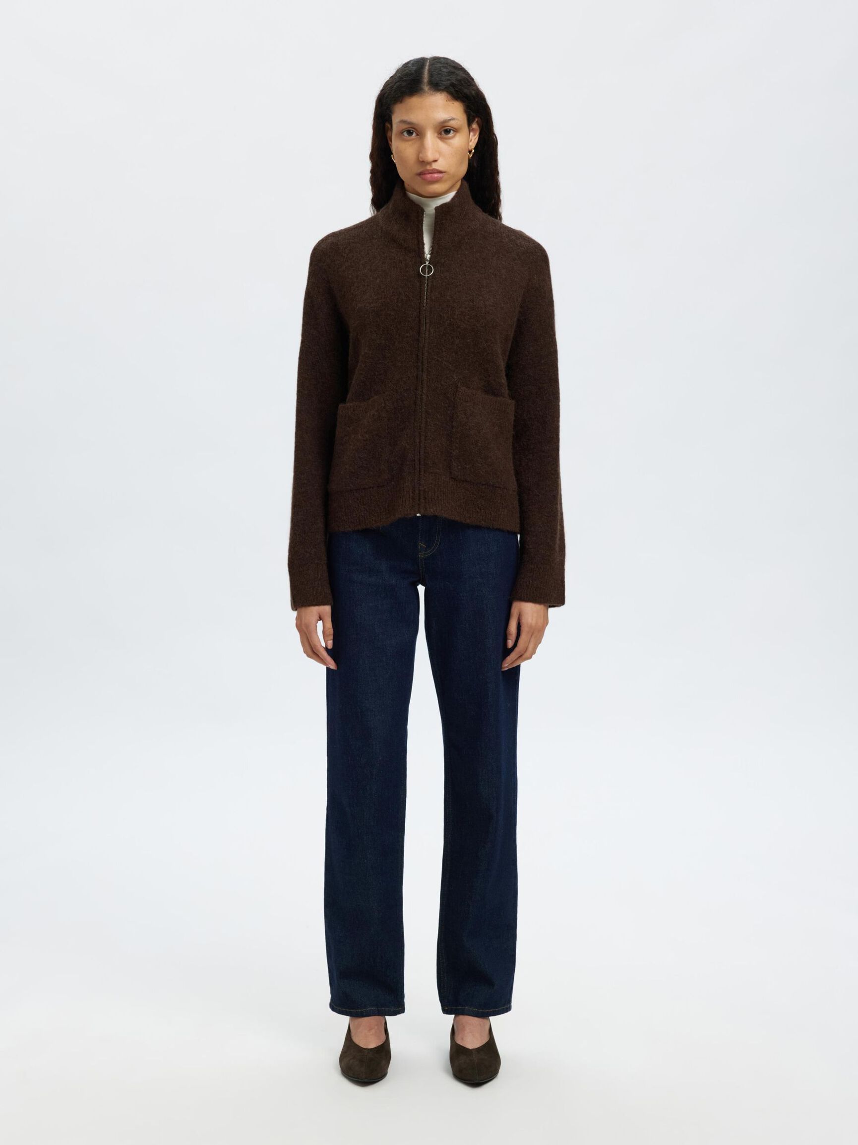 WOOL BLEND CARDIGAN, Delicioso, highres
