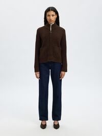 WOOL BLEND CARDIGAN, Delicioso, highres