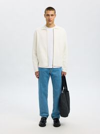 196 STRAIGHT FIT JEANS, Light Blue Denim, highres