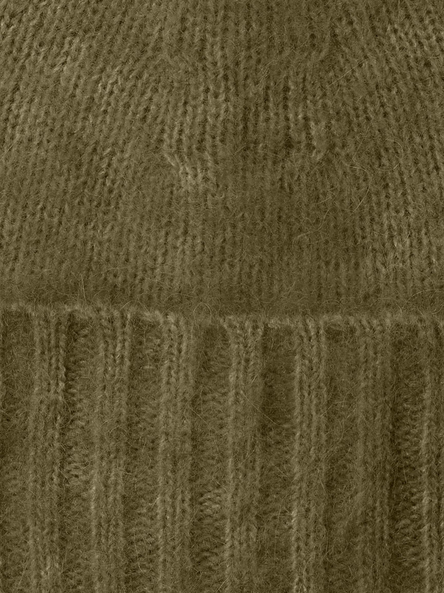 WOOL BLEND BEANIE, Fir Green, highres