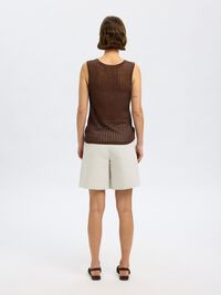 HAMPABLANDNING STICKAD TOPP, Chestnut, highres