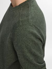 LONG-SLEEVED KNITTED JUMPER, Forest Night, highres