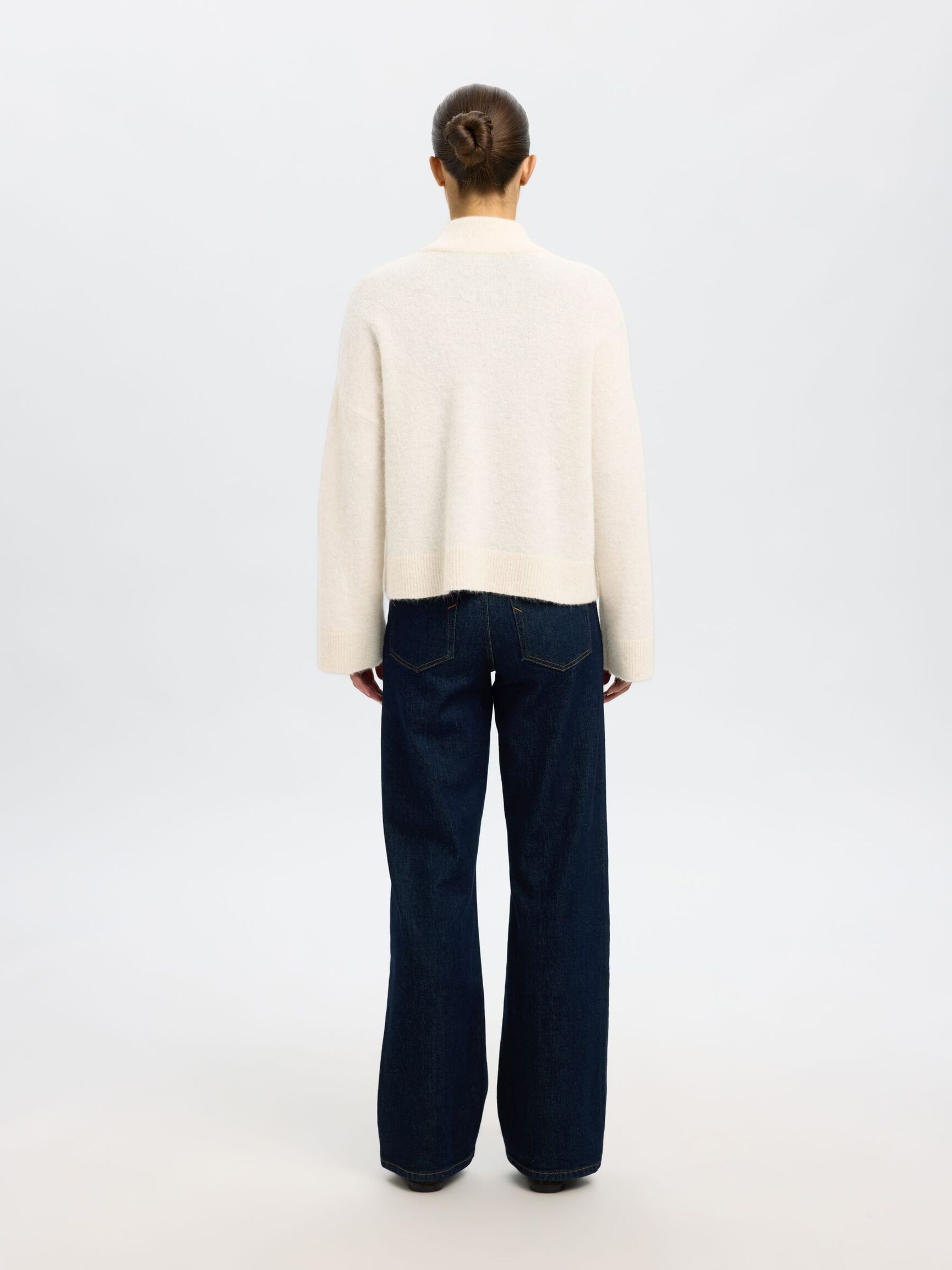 LAINE MÉLANGÉE CARDIGAN, Birch, highres