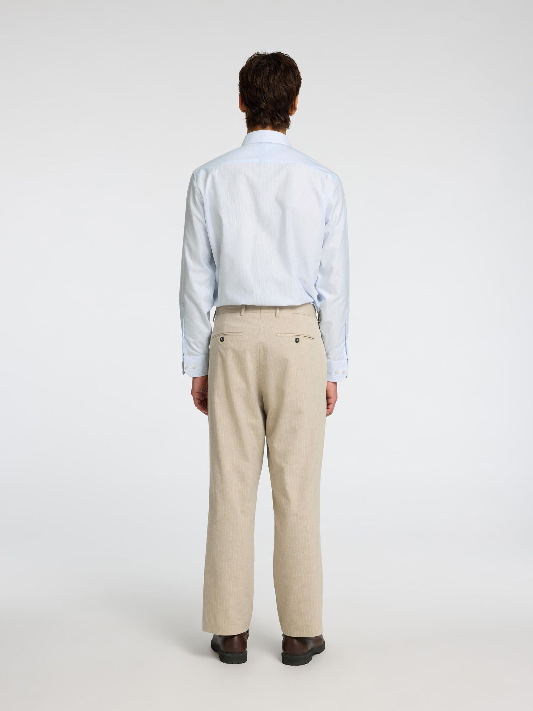 100% BOMULD SLIM FIT SHIRT, White, highres