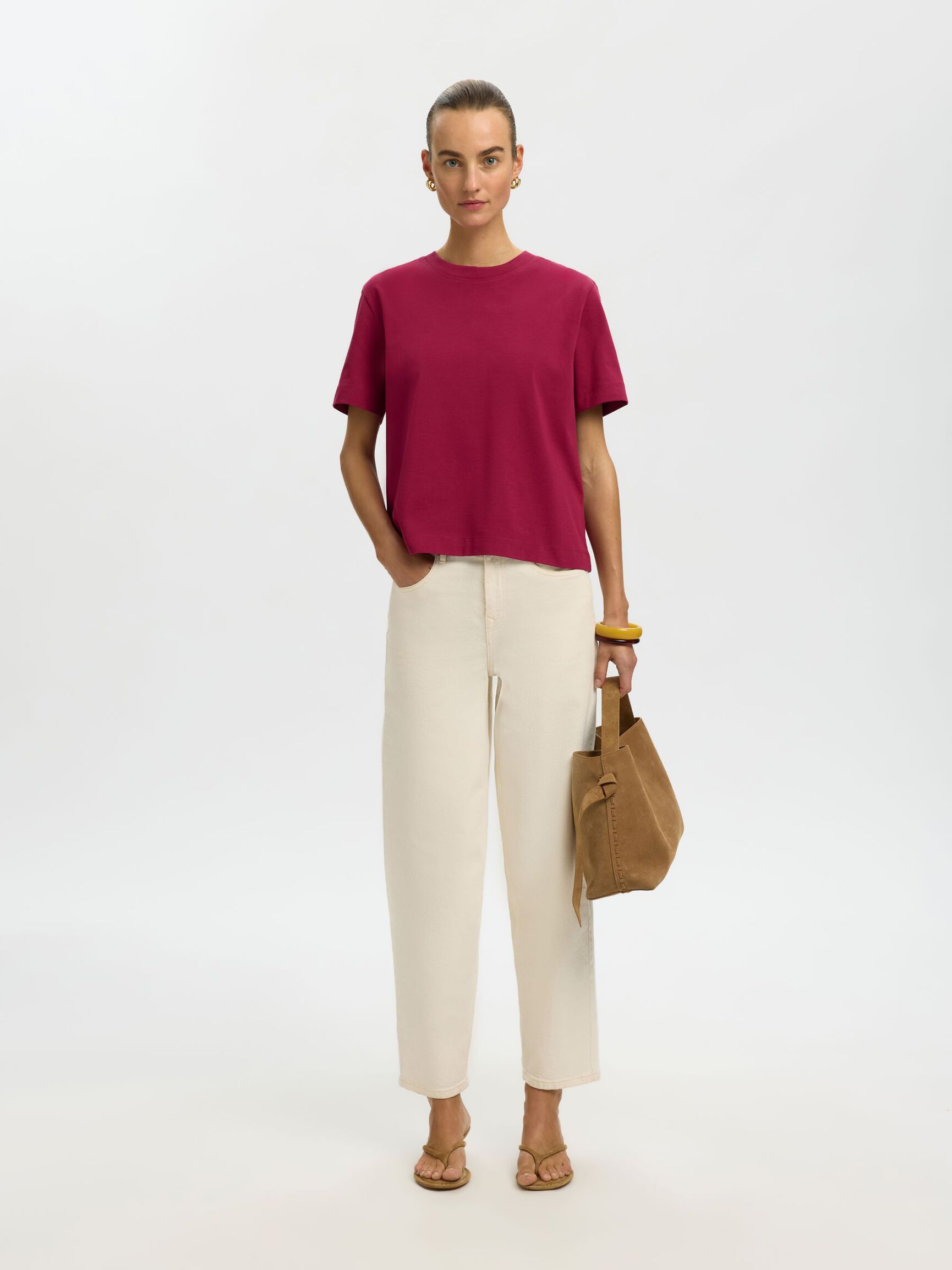 BOXY T-SHIRT, Anemone, highres