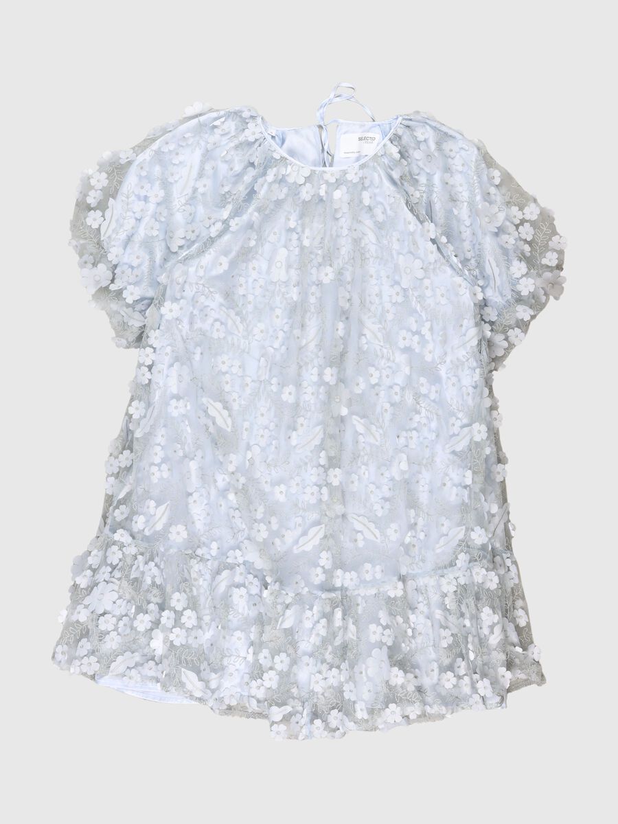 Selected 3D BLOEMEN TEXTUUR MINI JURK, Arctic Ice, highres - 80000355_ArcticIce_001.jpg