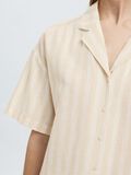 Selected SHORT SLEEVED LINEN-BLEND SHIRT, Sandshell, highres - 16097923_Sandshell_1187489_006.jpg