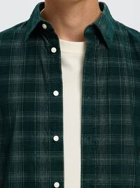 CHECKED CORDUROY SHIRT, Pine Grove, highres