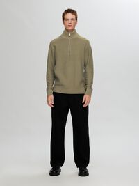 HALF-ZIP PULLOVER, Kalamata, highres