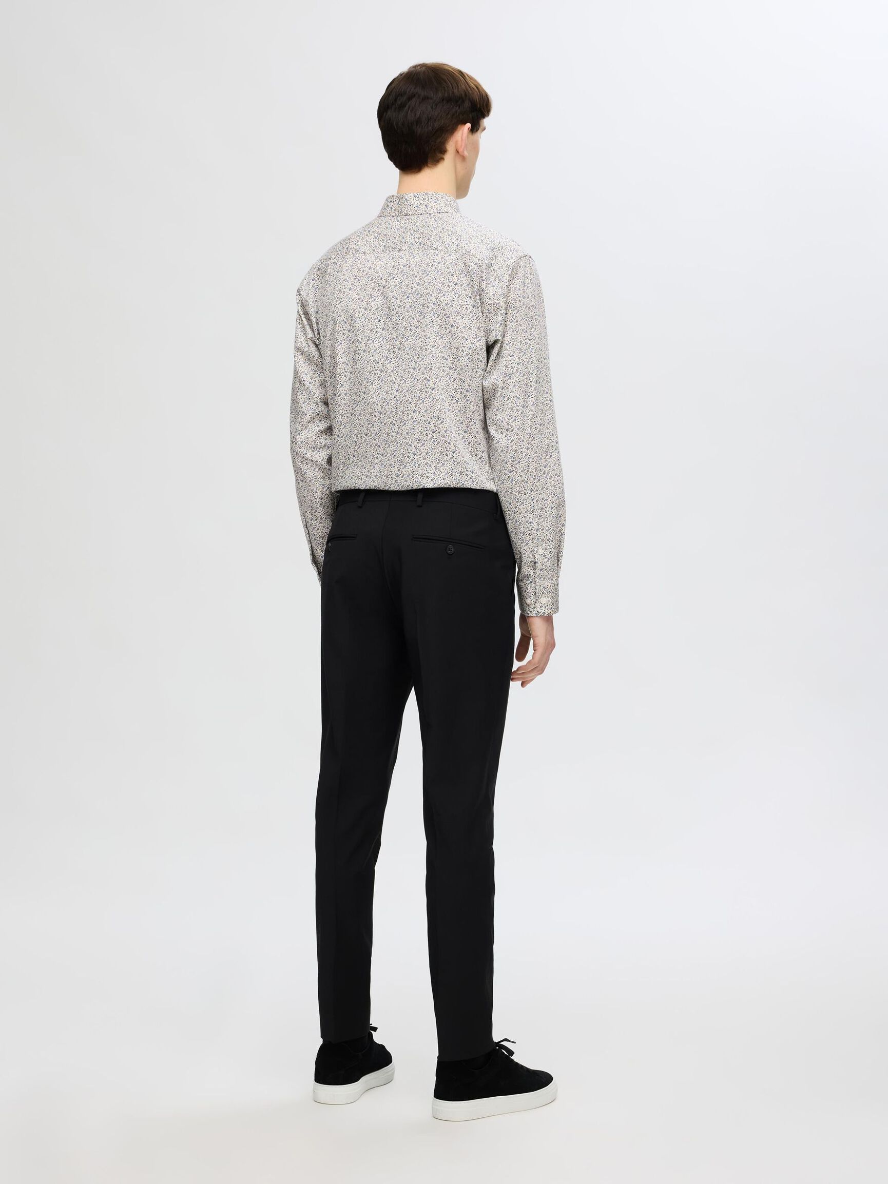SLIM FIT SKJORTE, Egret, highres