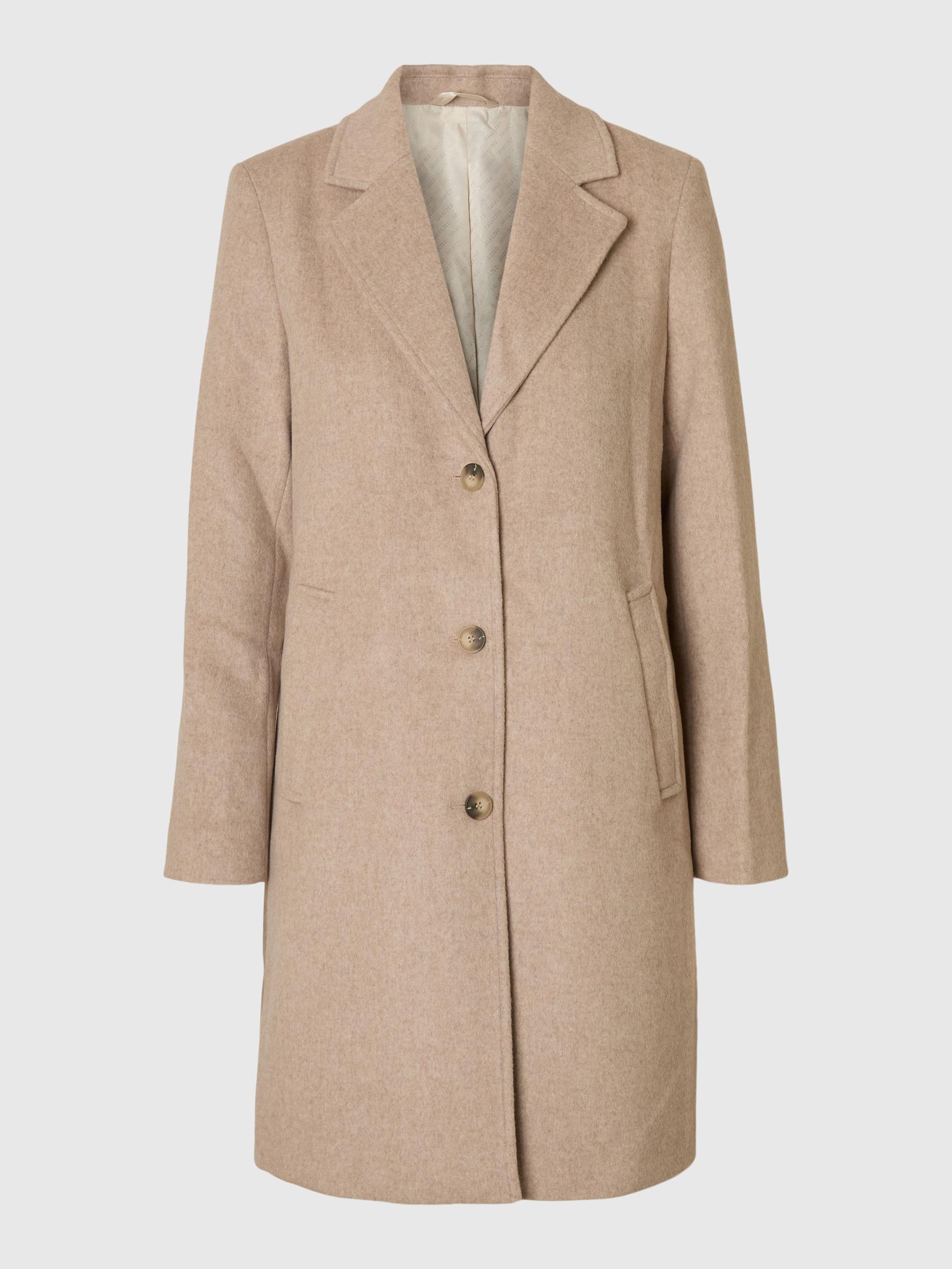 ジャケット・アウター Proust Wool-Blend Melton Coat / Herlipto WOOL BLEND COAT | Grey | Selected