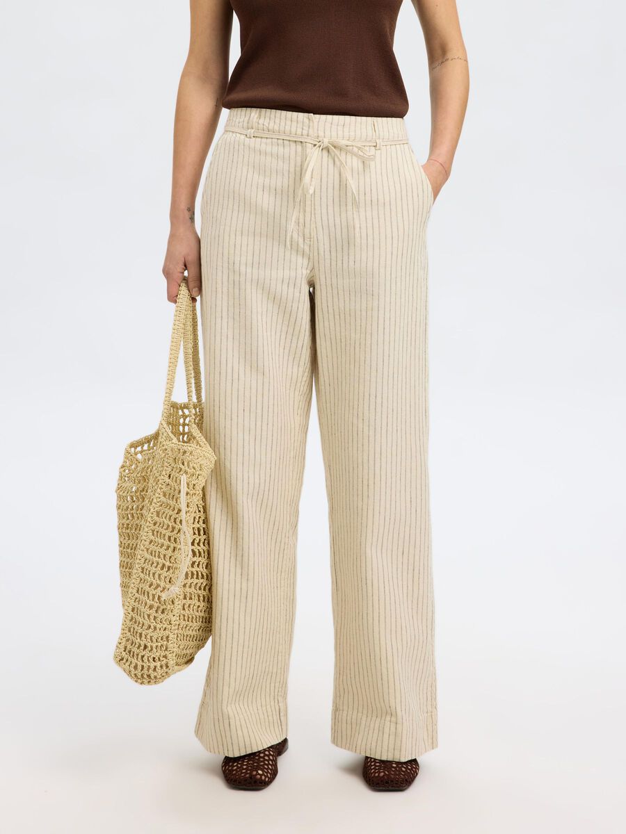 Selected HENNEPMIX WIDE LEG BROEK, Birch, highres - 16097742_Birch_1184598_003.jpg