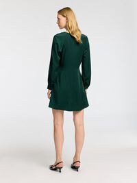 VISCOSE BLEND MINI DRESS, Scarab, highres