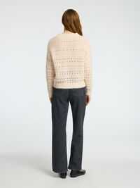 HÄKEL-LOOK PULLOVER, Birch, highres