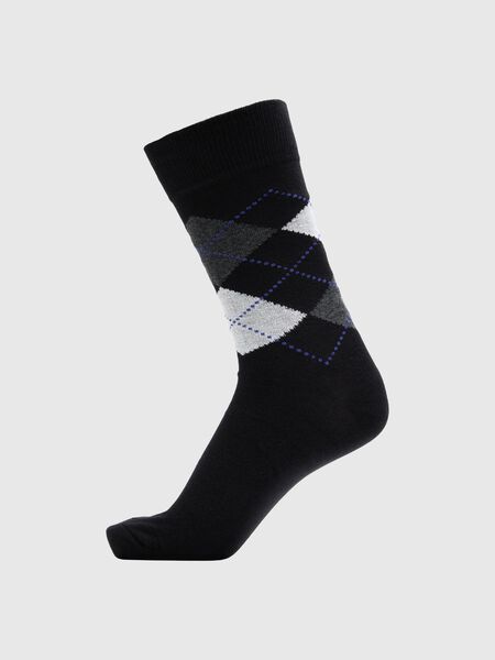 Selected ARGYLE CHAUSSETTES, Black, highres - 16081853_Black_001.jpg