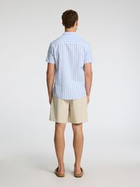 KLASSISK KORTÆRMET SKJORTE, Cashmere Blue, highres