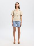 Selected HIGH-WAISTED DENIM SHORTS, Light Blue Denim, highres - 16089481_LightBlueDenim_005.jpg