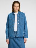 Selected LONG SLEEVED DENIM SHIRT, Medium Blue Denim, highres - 16096713_MediumBlueDenim_008.jpg