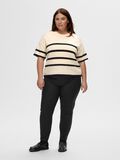 Selected SHORT-SLEEVED WOOL BLEND TOP, Birch, highres - 16093048_Birch_1113339_002.jpg