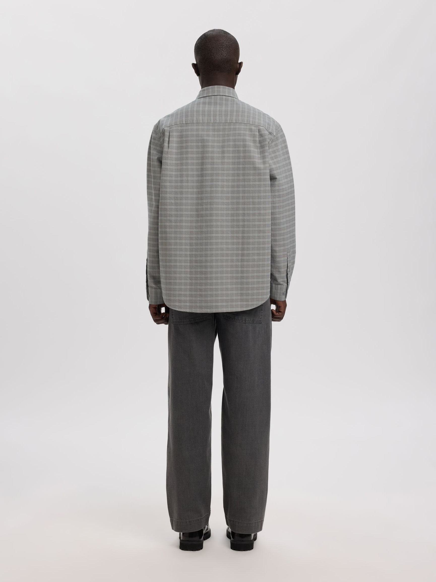 RELAXED FIT LANGARMHEMD, Chiseled Stone, highres