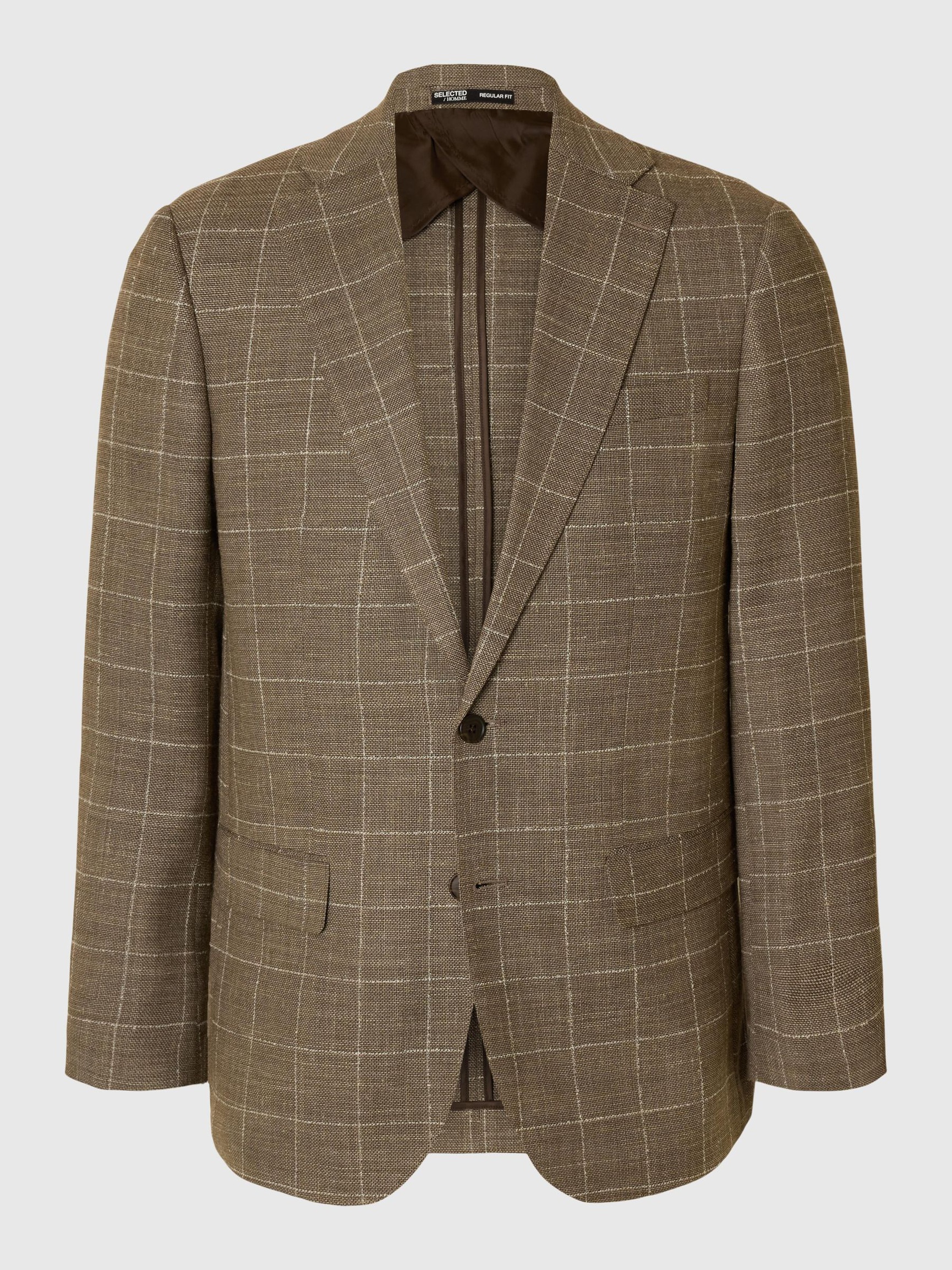 WOLLMIX EINREIHIGER BLAZER, Slate Black, highres