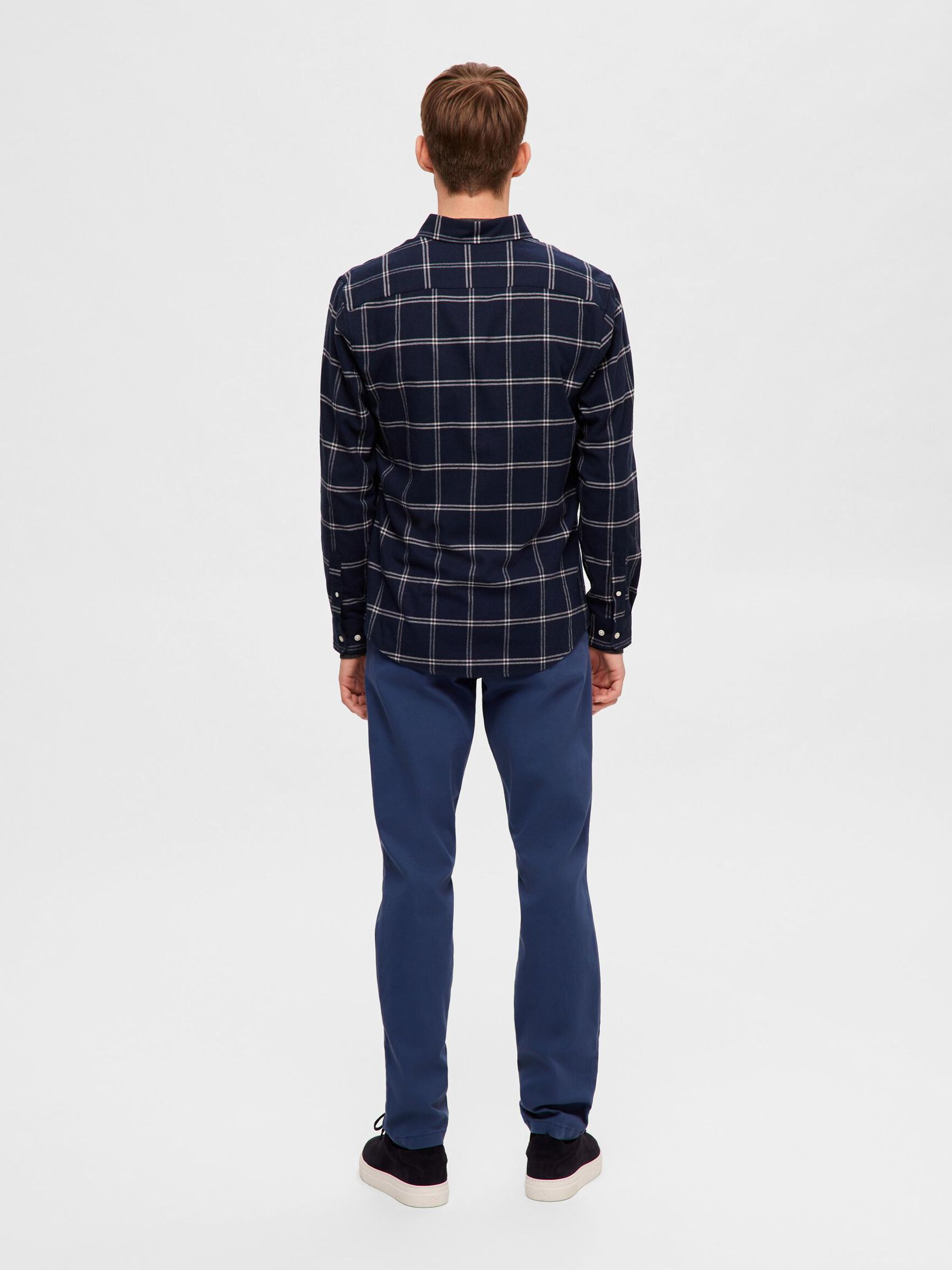 FLANNEL SHIRT, Dark Sapphire, highres