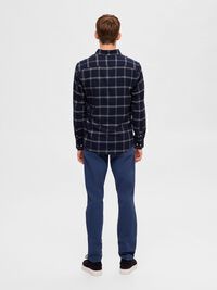 FLANNEL SHIRT, Dark Sapphire, highres