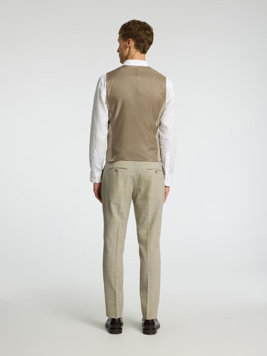 Selected SLIM FIT GILET, Sand, highres - 16097514_Sand_004.jpg