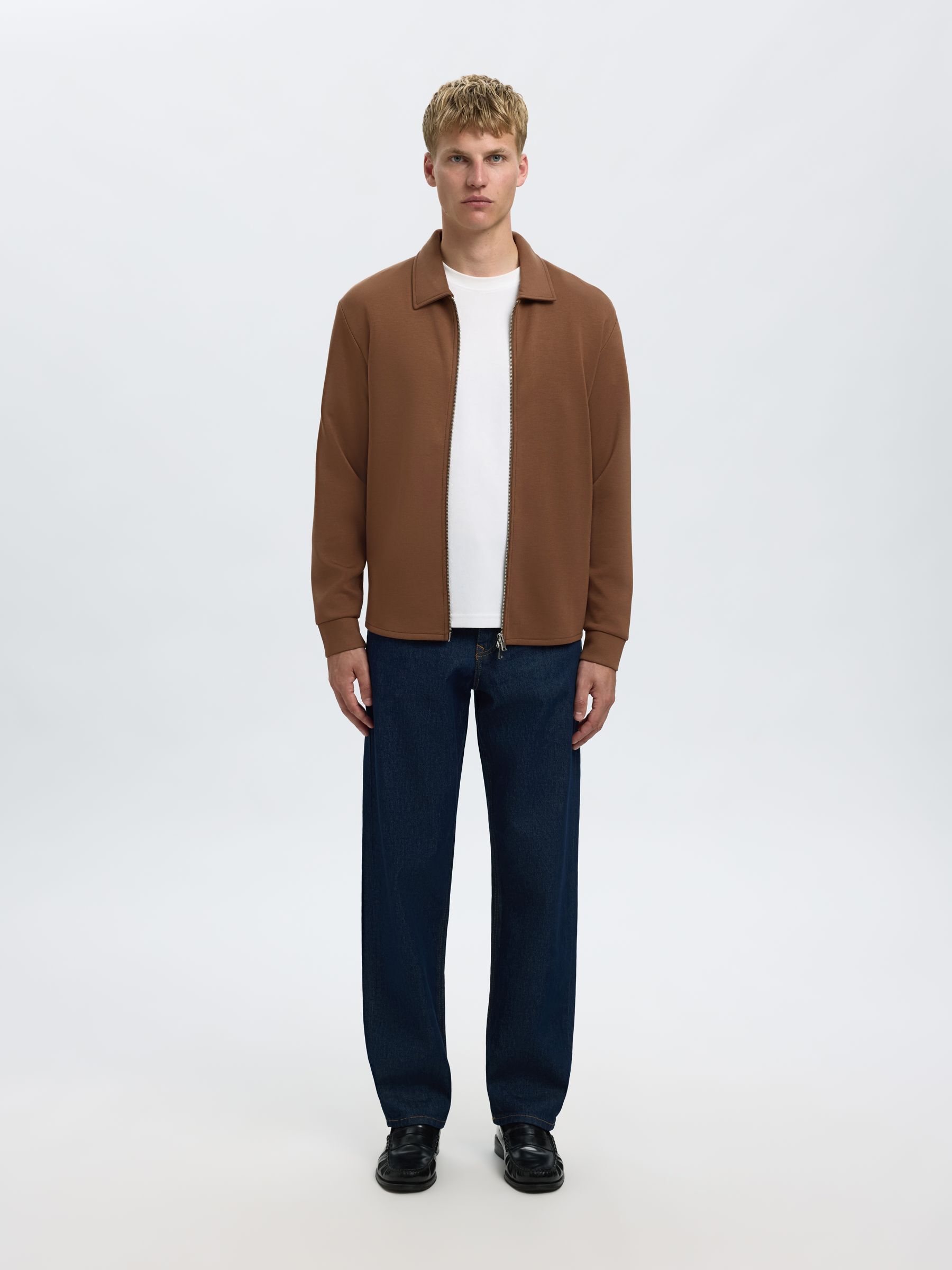 VISCOSE BLEND CARDIGAN, Soft Silt, highres