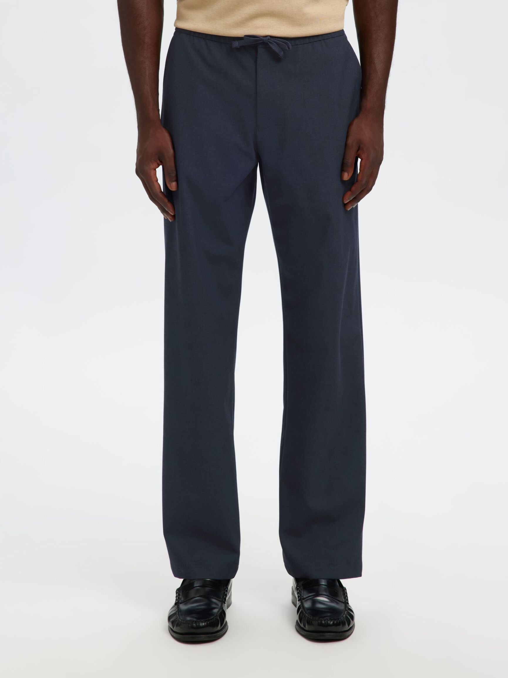 196 STRAIGHT FIT TROUSERS, Dark Sapphire, highres