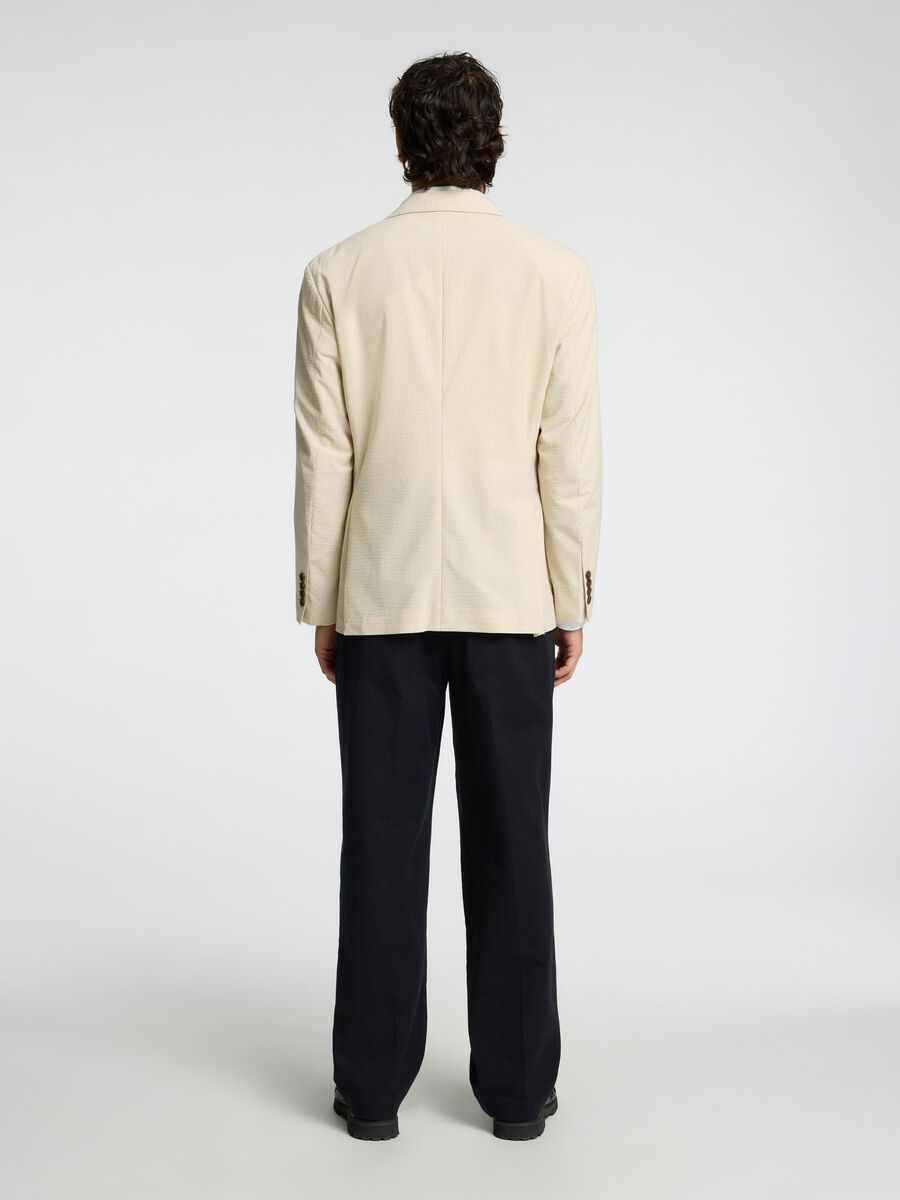 Selected SEERSUCKER  BLAZER, Sand, highres - 16097094_Sand_1167411_004.jpg