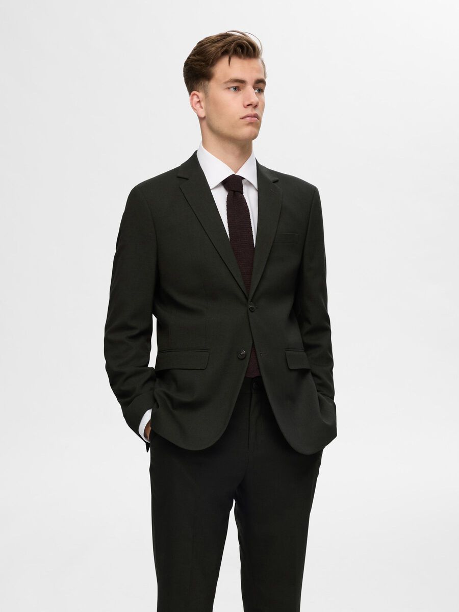 Selected GEWEBTER WOLLGEMISCH BLAZER, Rosin, highres - 16087868_Rosin_003.jpg