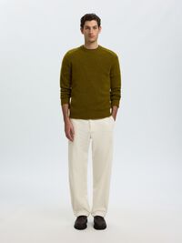 LONG-SLEEVED PULLOVER, Fir Green, highres