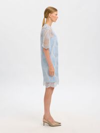 SPITZEN MIDIKLEID, Cashmere Blue, highres