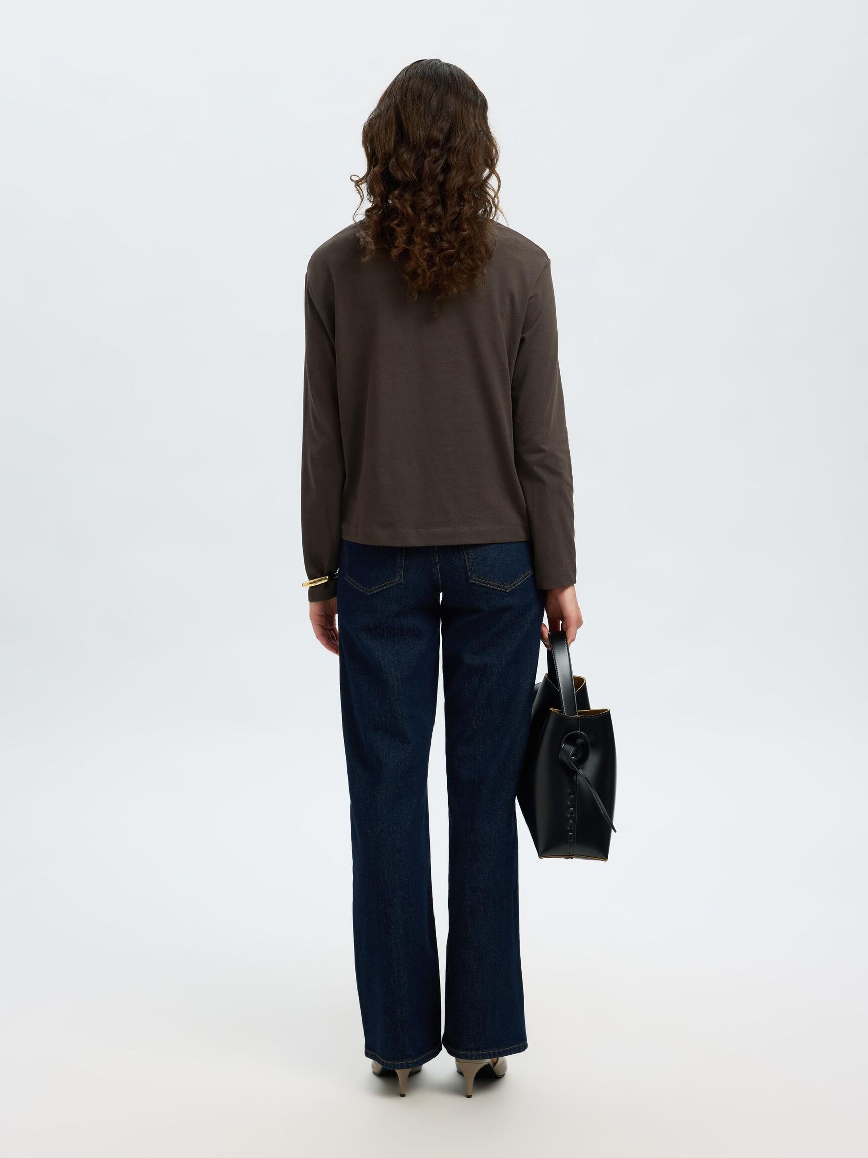 LONG-SLEEVED BOXY T-SHIRT, Delicioso, highres