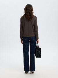 LONG-SLEEVED BOXY T-SHIRT, Delicioso, highres