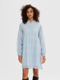 LÅNGÄRMAD SKJORTKLÄNNING, Cashmere Blue, highres